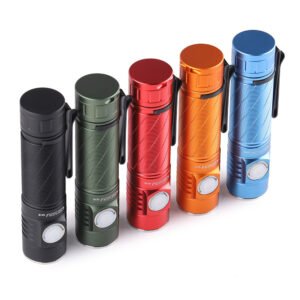 Convoy S21E SST40 SFT40 519A LED Flashlight Linterna Type-C Rechargeable 21700 Battery LED Torch Flash Light High Power Camping Lamp Tactical Latarka Flashlight Design For Outdoor SST40 6500K Color Red