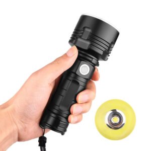 BIKIGHT XHP50 L2 3Modes 1500LM Super Bright LED Flashlight Suit USB Rechargeable LED Torch with 26650 Battery Design L2
