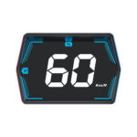 G20 Car Universal Hud Head-Up Display Beidou GPS Vehicle Speedometer High-Definition Head-Up Instrument Gongying speed unit switch Color Black
