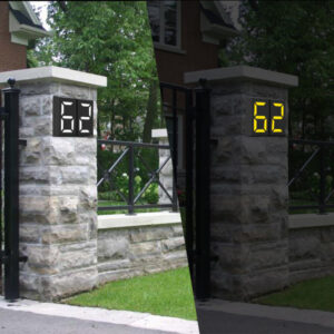Solar DIY Digital Door Plate Light Led Wall Lamp Door Sign Light Outdoor Decorative Garden Villa Light Color Multicolor