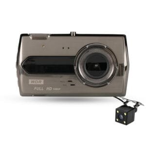 4 Inch 1080P Zinc Alloy Dash Cam IPS Color Screen Car DVR HD Night Vision Front Rear 2 Lens Reversing Image