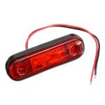 LED Side Marker Indicator Light Waterproof For 12V 24V Trailer Truck Bus Lorry Van Color. Yellow