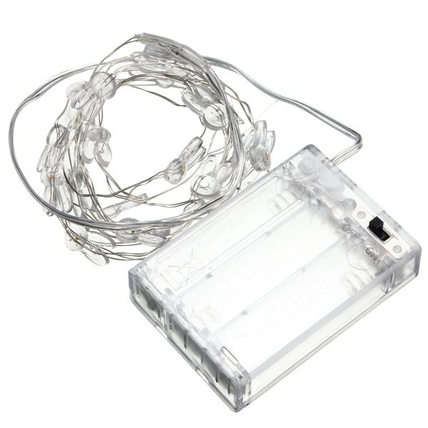 f8993c9f-045d-401c-a656-b59dfd5e18b5.jpg 2M 20 LED Rabbit Head Battery Operated Xmas String Fairy Lights Party Wedding Christmas Decor Color. RGB