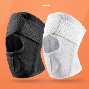 Breathable Knees Patella Protection Pad Double Elastic Compression Design Adjustable Knees Support for Fitness Body Health Recovery Size L