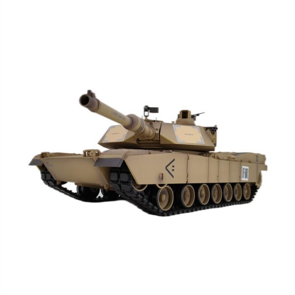 Heng Long 3918-1 7.0 US M1A2 1/16 2.4G RC Tank Battle Infrared Launch RTR Vehicles Smoking Sound Toys Models Color White Upgraded Version