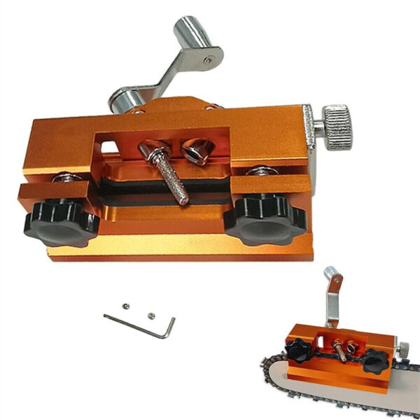Hand Chain Grinder Portable Household Handheld Chain Saw Grinder Chain Clamp Type Type B
