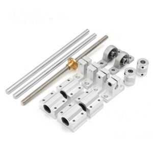 Machifit 15Pcs 100mm-1000mm Optical Axis Guide Bearing Housings Linear Rail Shaft Support Screws Set Size1 100mm