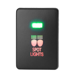 12V Car Light Push Button Rear Fog Spot LED Light Bar On/Off Switch for Mitsubishi Mirage LA Outlander ZK Pajero Sport QE Type A