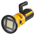3200Lumens Rechargeable Strong Spotlight Spot Lights Handheld Large Flashlight Super Bright Outdoor Camping Light Tent Lamp Searchlight Size M